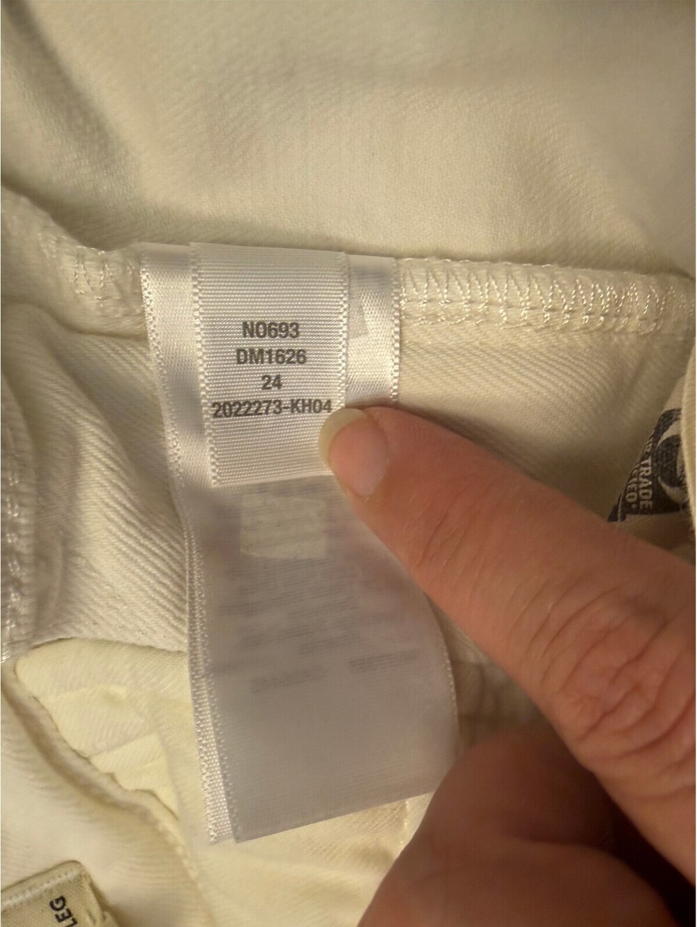 Madewell Curvy Emmett Wide Leg Pants 24 White Cream Cropped Ankle High Rise - Picture 7 of 7